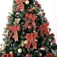thumbnail image 4 of 12 piezas de lazos navideños con purpurina, adornos para árboles de Navidad, lazos para decoración para fiesta de Navidad, 4 of 5