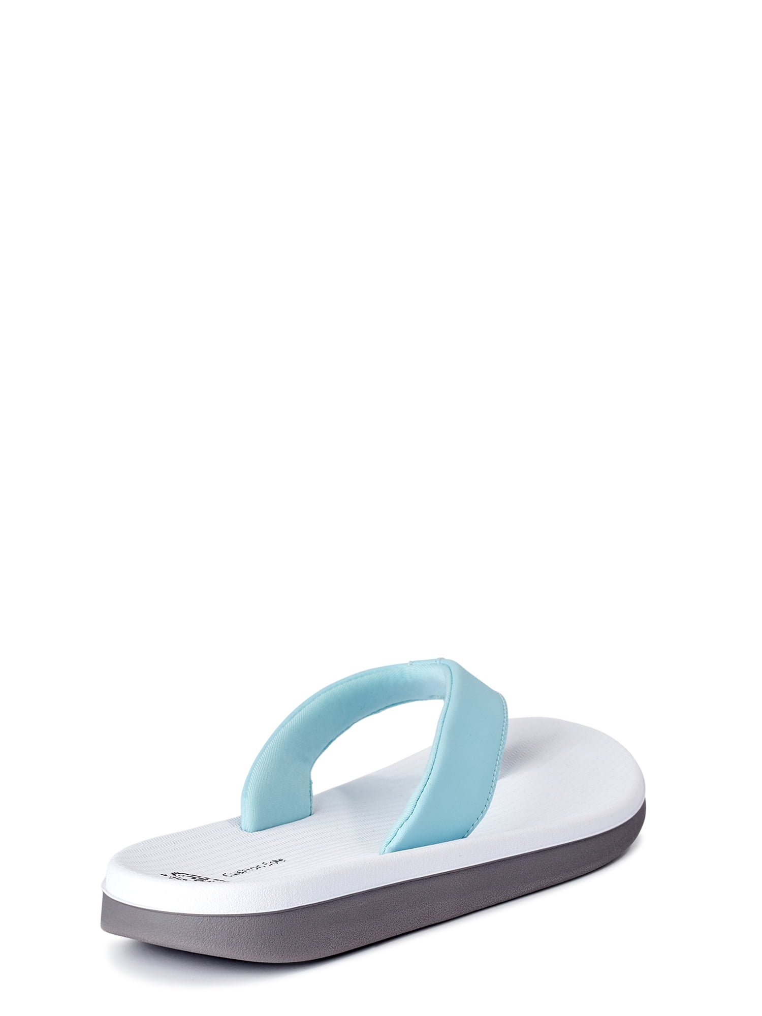 athletic works women's wide width memory foam thong sandal