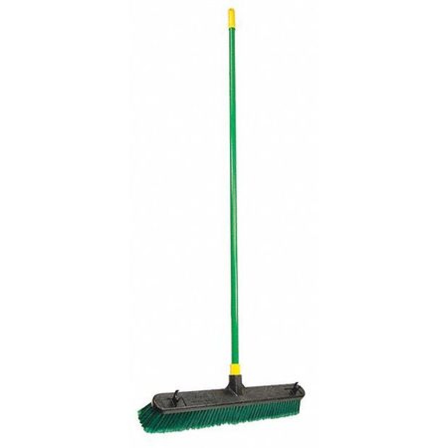 QUICKIE 538 Push Broom,60" Handle L,24" Broom W