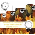 thumbnail image 6 of Sunflower Blackout Curtains for Bedroom/Living Room, Thermal Insulated Kitchen Curtains, Spring Summer Floral Watercolor Botanical Grommet Darkening Window Treatment Drapes 52"x84"x2, 6 of 8