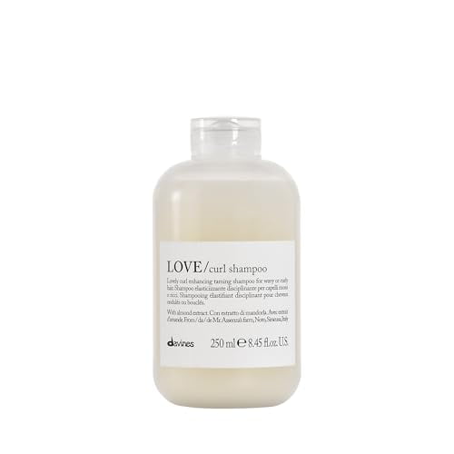Davines LOVE Curl Shampoo | Wavy &amp; Curly Hair Shampoo | Smooth and Moisturize Curls with Almond Extract | 8.45 fl oz