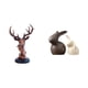 thumbnail image 1 of Figura Decorativa De Cabeza De Ciervo, Estatua Artesanal De Animal, Decoración Del Hogar, Resina, Para Mesita De Noche, Escritorio, Cerámica, Porcelana, Conejito, Soporte De TV, Decoraciones, 1 of 8