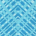 thumbnail image 1 of Ahgly Company Machine Washable Indoor Square Transitional Deep Sky Blue Area Rugs, 7' Square, 1 of 7