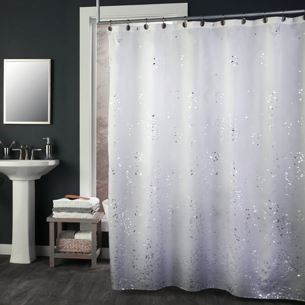 SKL Home Splatter Shower Curtain, Gray