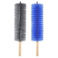 thumbnail image 1 of 2 cepillos limpiadores de ventiladores, plumero flexible de microfibra, ideal para limpiar ventiladores de techo, rejillas de ventilación, cortinas, ventiladores de coche, gris y azul, 1 of 8