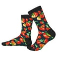 thumbnail image 2 of KLL Tomatoes Print Cool Socks Men's Women's Crew Socks Funny Crazy Novelty Stockings, 2 of 7