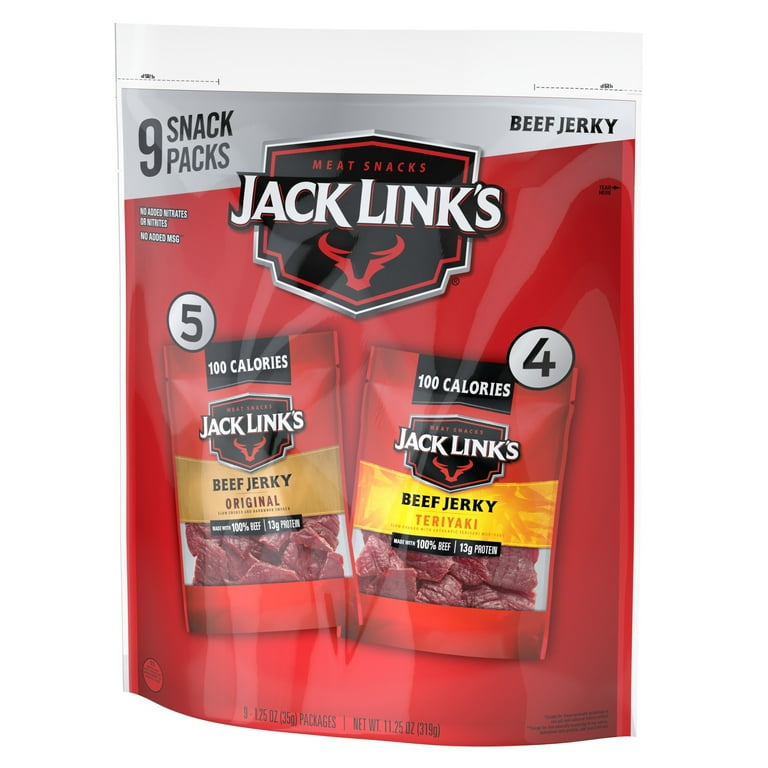 Jack Link's Original & Teriyaki Variety Pack, 11.25 oz. (9 - 1.25