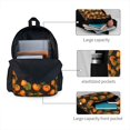 thumbnail image 4 of Zufioo Orange Pumpkin Pattern Adult Backpack,Wear-resistant and Breathable Multi-pocket Backpack, Suitable for Travel, Business and Outdoor Activities, 4 of 9