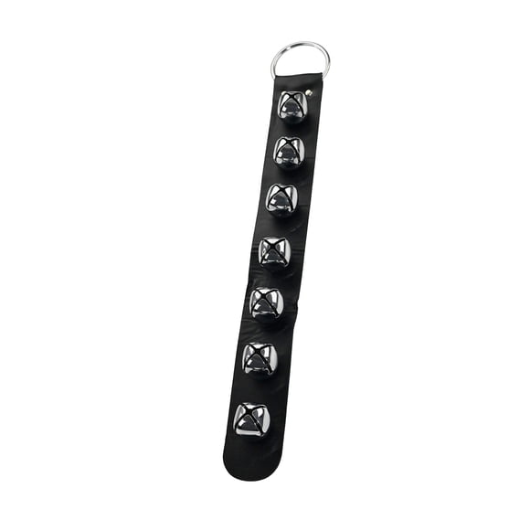 Home-X Silver Hanging Jingle Bells for Christmas Decor and Holiday Home Decorations