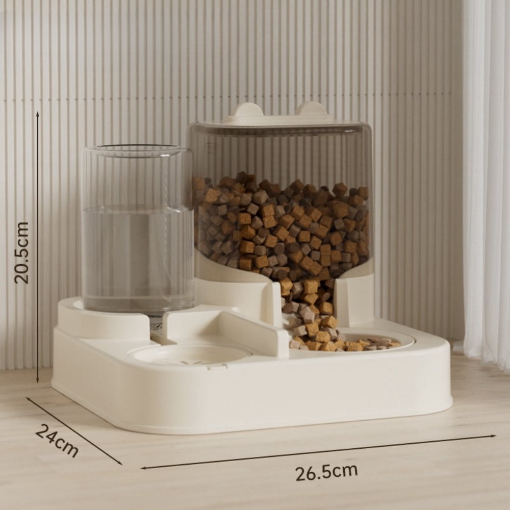 2 in 1 Pet Cat Bowl, Feeder and Water Dispenser Set for Pets Pets Cats Dogs