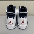thumbnail image 4 of Ni - ke Men Ni - ke Air Jordan 6 Retro Olympic Midnight Navy White Shoe CT8529-164 Size 9.5, 4 of 5