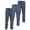 Classic Blue Plaid Mix, variant on DARESAY Men’s Flannel Pajama Pants 3-Pack, Plaid Sleep & Lounge Pants with Pockets, Elastic Waist, Drawstring & Button Fly, Sizes S–3XL