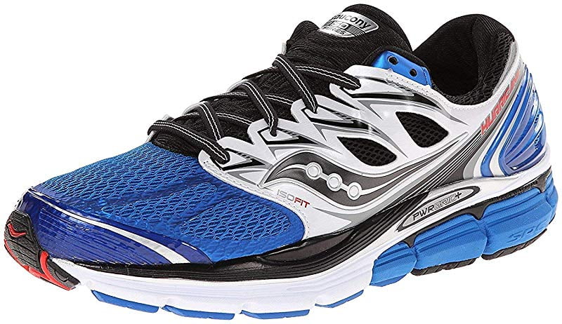 12 D White/Black/Blue M US Saucony Men's Ride ISO Running Shoe 