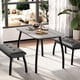 thumbnail image 3 of Yeshouse Mesa de comedor para 4 personas con 2 bancos tapizados, juego de 3 piezas que ahorra espacio, ideal para cocinas, apartamentos y estudios, fácil de montar, 3 of 8