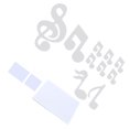 thumbnail image 4 of Wall Stickers,Music Note Sticker DIY Innovative Embossed Decals Mirror 3D Music Home Bedroom Background DecorationSilver Decoration For Living Room DecorationSilver, 4 of 8