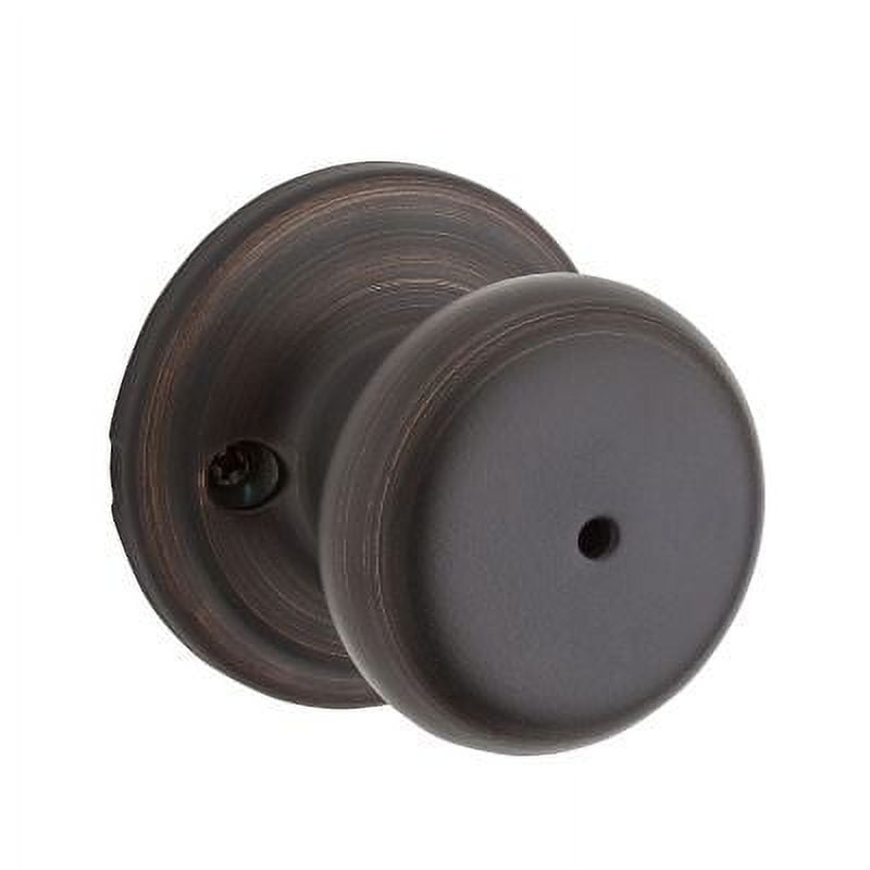 Kwikset Juno Bed/Bath Door Knob in VB