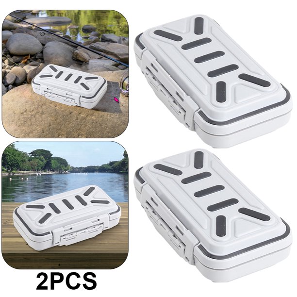 Caja Cebo Impermeable Señuelo Pescado Cuchara Anzuelo Caja Cebo Multicompartimento para Pesca