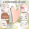 thumbnail image 5 of Stainless Steel Gua Sha Facial Tools Guasha for Face Metal Gua Sha Tighten Skin Massage Guasha Beauty Tool for Body Eyes Neck Massager with Travel Pouch Skin Care Gifts (Pink), 5 of 13