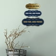 thumbnail image 3 of Designer Good Food, Good Friends Sign (Ivory/Dark Brown) - Large, 3 of 3