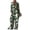 Green, variant on Womens Fall Tops Trendy Casual Trend Print Loose Long Sleeve Shirt Straight Leg Pants Suit Green