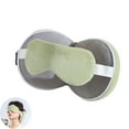 thumbnail image 4 of Almohada de viaje para el cuello con antifaz, 2 en 1, portátil, plegable, con cremallera y mosquetón para aliviar el dolor de cuello, ideal para vuelos y viajes en coche., 4 of 8
