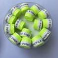 thumbnail image 1 of 60PCS Free Shipping Sticky Perforated Tennis Overgrips PU Paddle Rackets Overgrips Anti-slip Sweatbands Squash Rackets Grips W neon green, 1 of 6