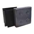 thumbnail image 3 of Nola Home Pouf de Rangement Pliant en Faux Cuir Cube Repose-Pieds Carré, 3 of 4