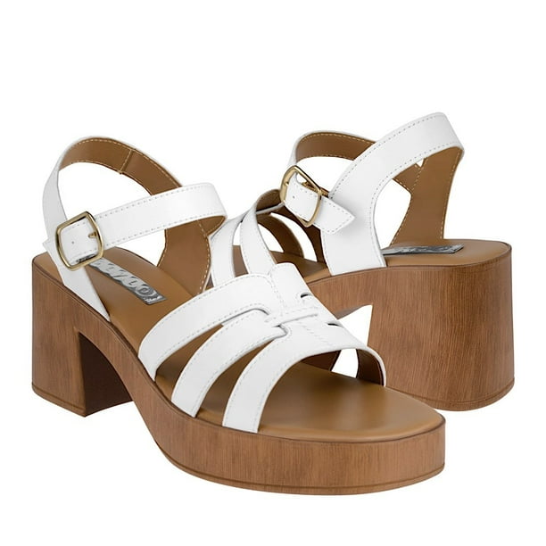 SANDALIAS DAMA STYLO 384 SIMIPIEL BLANCO Stylo 384