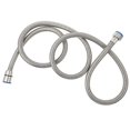 thumbnail image 2 of Durable Stainless Steel Water Heater Hose for Home Use Silver Compatible with Most Standard Sizes, 2 of 3