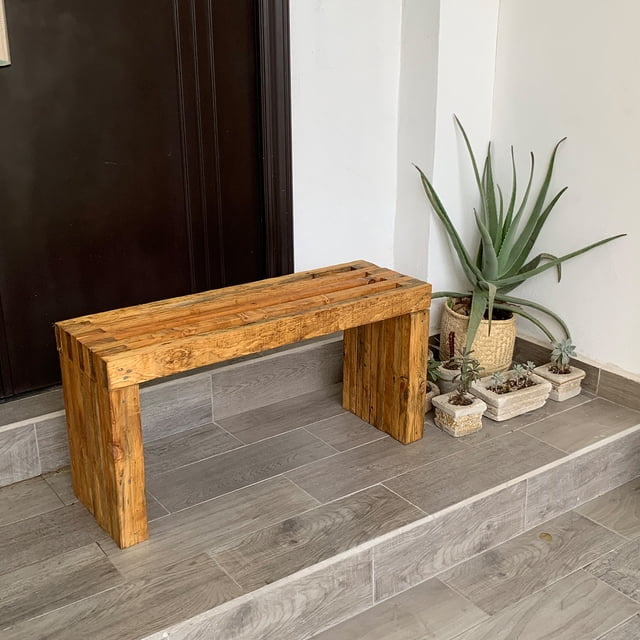 Banca Para Jardín D4 Estilo Vintage De Madera Durable