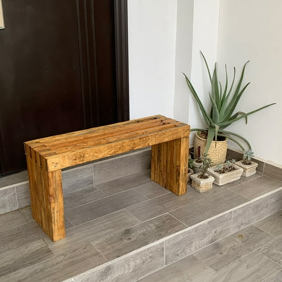 Banca Para Jardín D4 Estilo Vintage De Madera Durable