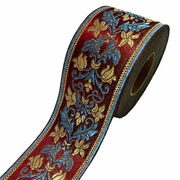 Woven Ribbon Colorful Sewing Vintage Jacquard Emobridered Trim DIY Embellishment