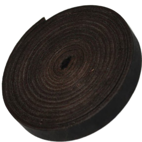 TOFL Genuine Top-Grain Leather Strap | 72 Inches Long | 1/2 Inch Wide | 1/8 Inch Thick (7-8 oz) | 1 Leather Strip for DIY Arts & Craft Projects, Clothing, Jewelry, Wrapping | Dark Brown