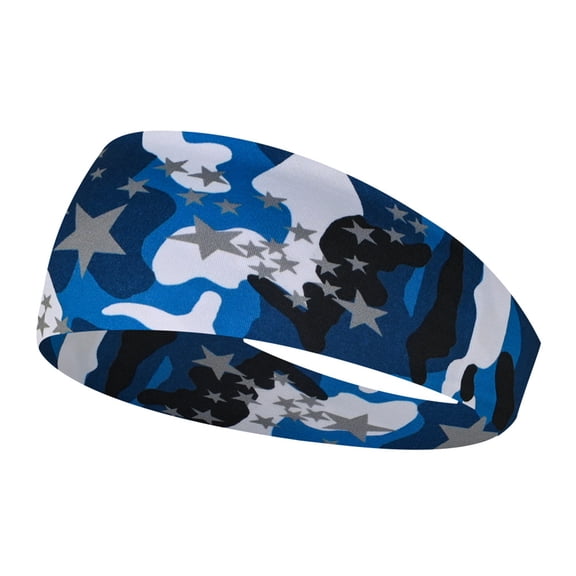 Trgacdwlo Camo Men Headband Elastic Non Slip Sweat Headband Men Women Soft Stretchy Basketball Tennis Workout Sports Unisex Hair Band