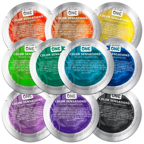 ONE Color Condoms, 50-count   2 FREE Personal Lubricant Samples