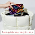 thumbnail image 6 of Graffiti Velvet Portable Earring Holder with Removable Compartment - Gift-Worthy Jewelry Stand and Travel Organizer with Necklace Holder, 6 of 7