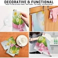 thumbnail image 4 of Easter Egg Flowers Kitchen Tea Towels Set of 1 Absorbent Hand Dish Towels, Holiday Bow Dishcloths Lint-Free 18x28 Inch Fast Drying for Cooking Baking Home Clean, 4 of 7