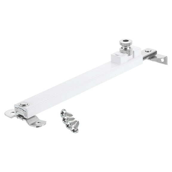1Pcs 13 Inches Window Hinges, Stainless Steel Casement Window Stays, Adjustable Friction Stay Hinges Window Brace with Screws, White