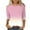 Pink, variant on Uaswgudfs Tees for Women Trendy Fashion Round-Neck Half Sleeves T Shirt Color Gradient Casual Loose Basic Tops
