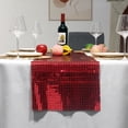 thumbnail image 1 of 1pcs Chemin de Table Disco 12 X 108 Pouces Argent, Chemin de Table Boule Disco Pailleté pour Fête// 30*274cm 5, 1 of 5