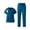 Royal Blue, variant on ASDFVBKG Women’s Medical Scrub Set – Stretch V-Neck Top & Cargo Pant Nurse Uniform with 8 Pockets Khaki XL