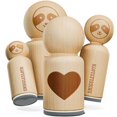 thumbnail image 3 of Heart Solid Rubber Stamp for Stamping Crafting Planners - 1/2 Inch Mini, 3 of 4