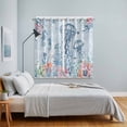 thumbnail image 5 of Curtains 63 Inch Length 2 Panels, Blue Jellyfish Coastal Grommets Window Treatment Curtain, Beach Nautical Ocean Coral Seahorse Thermal Curtains Drapes for Living Room/Bathroom, 5 of 9