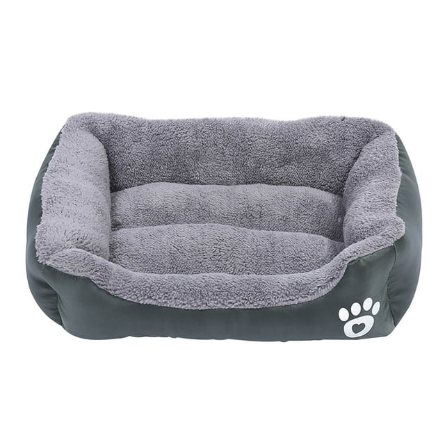 Lit Carré Chaud d'Hiver pour Animaux, Fournitures pour Animaux, Lit de Couchage pour Chat et Chien