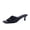 Black, variant on Quiz Kitten Heels for Women, Strappy Heeled Sandals with Cushioned Footbed, Slip On Open Toe Sandal
