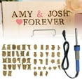 thumbnail image 5 of Complete Wood Burning Kit with Letter Stamps and Special Symbols - Crafting Tools for Wood, Leather, and More, 5 of 9