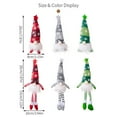 thumbnail image 6 of Mosey 2Pcs Glowing Santa Rudolph Doll Ornaments White Beard High Hat Star Design Faceless Doll Festive Xmas Gnome Decoration, 6 of 8