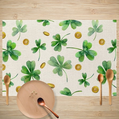 

Irish Day Dining Mat Linen Cloth Durable Non Material Table Mat