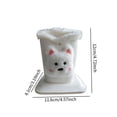 thumbnail image 5 of Soporte para gafas de sol con forro afelpado, práctico y de fácil acceso. Elegante estuche para gafas, ideal para el baño y decoración del hogar. Cachorro blanco, 5 of 5