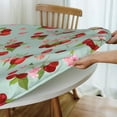 thumbnail image 5 of Spring Flower Cherry Round Fitted Tablecloth with Elastic 40-44 Inch, 5 of 6
